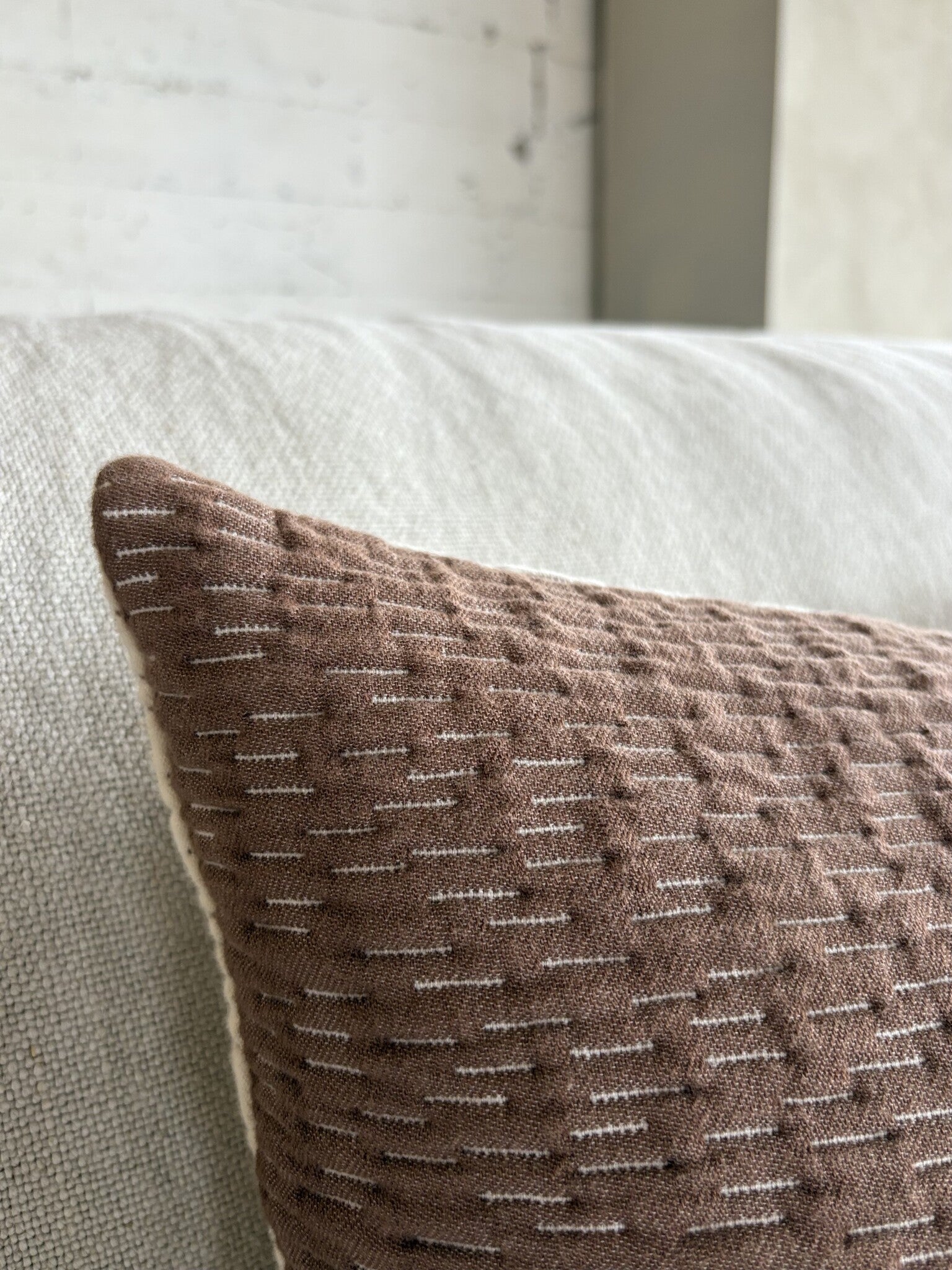 Studio Femme Home Jacquard Kussenhoes [Bruin]