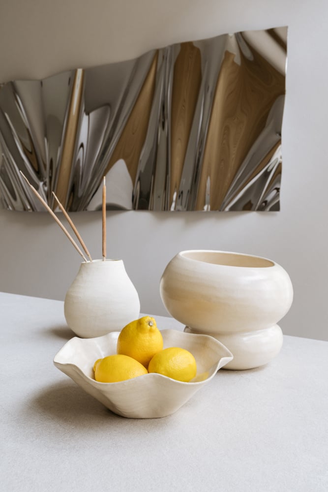 Studio Femme Home Handgemaakte Schaal [Ecru]