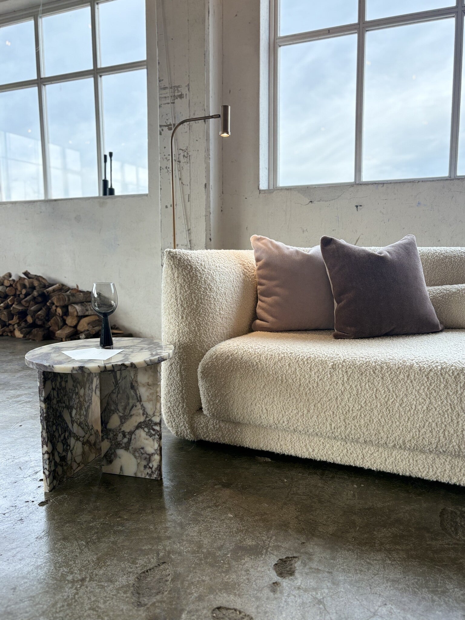 Studio Femme Home Luxe mohair sierkussenhoes Amy 50x50 [Aubergine]