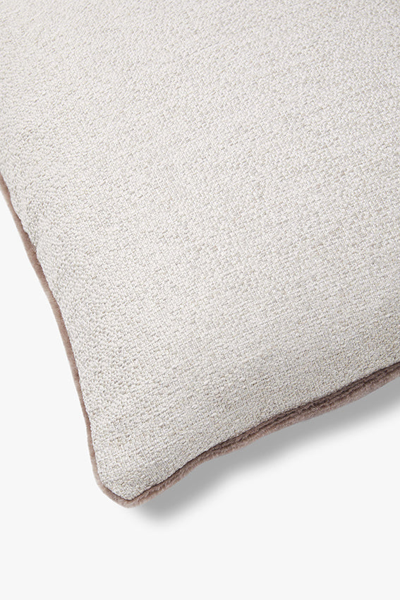 Studio Femme Home Luxe mohair sierkussenhoes Amy 50x30 cm [Aubergine]