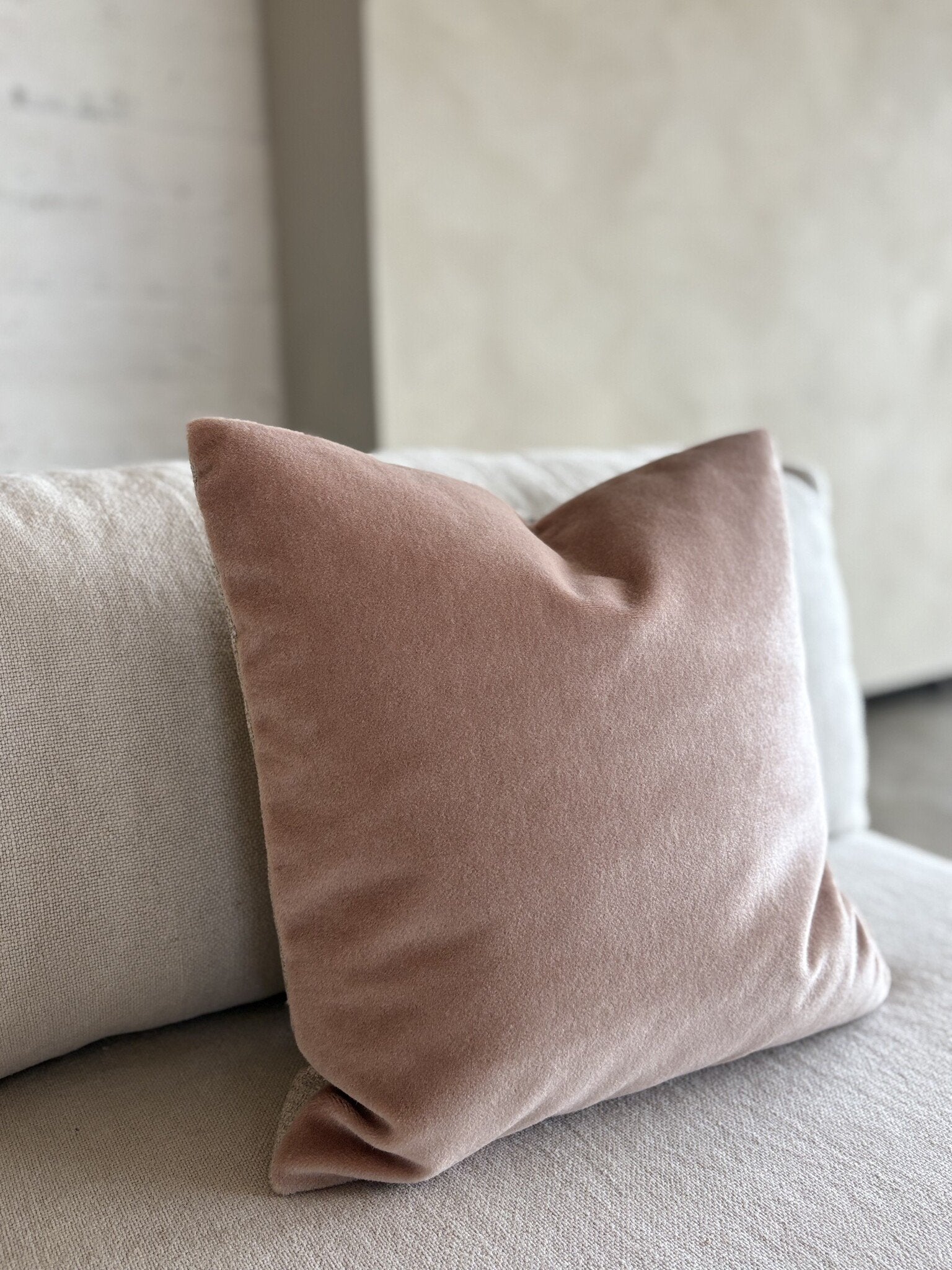 Studio Femme Home Satijnmohair sierkussenhoes Sara 50x50 [Blush]