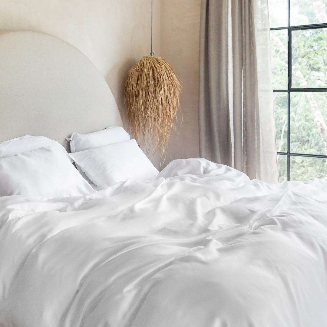 Coco & Cici Tencel Sateen Dekbedovertrek [Wit]