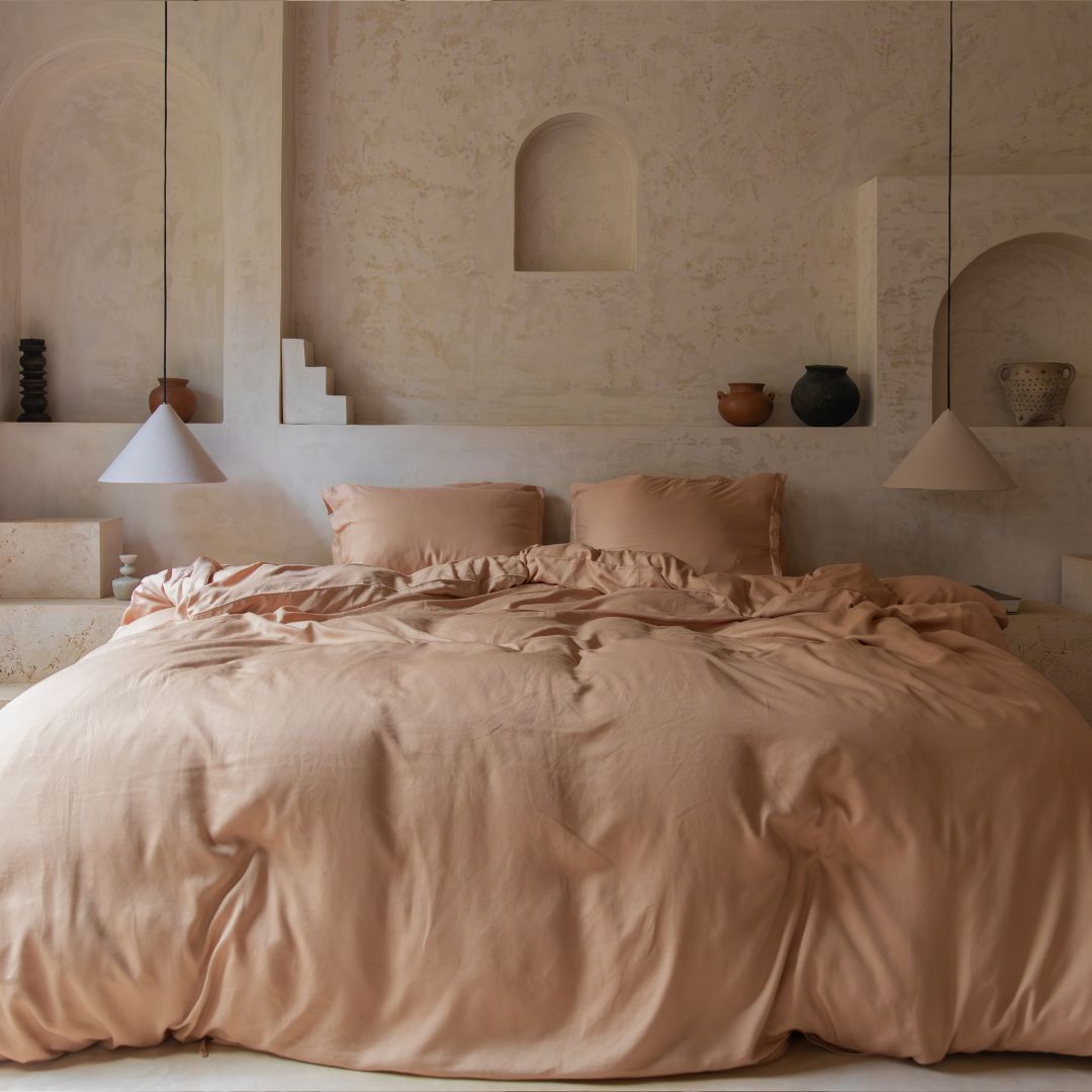Coco & Cici Tencel Sateen Dekbedovertrek 240 x 220 [Peach]